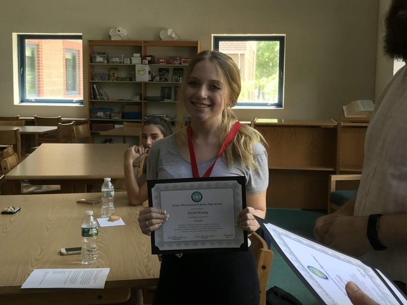 6 of our Seniors receive the Seal of Biliteracy ExeterWest Greenwich